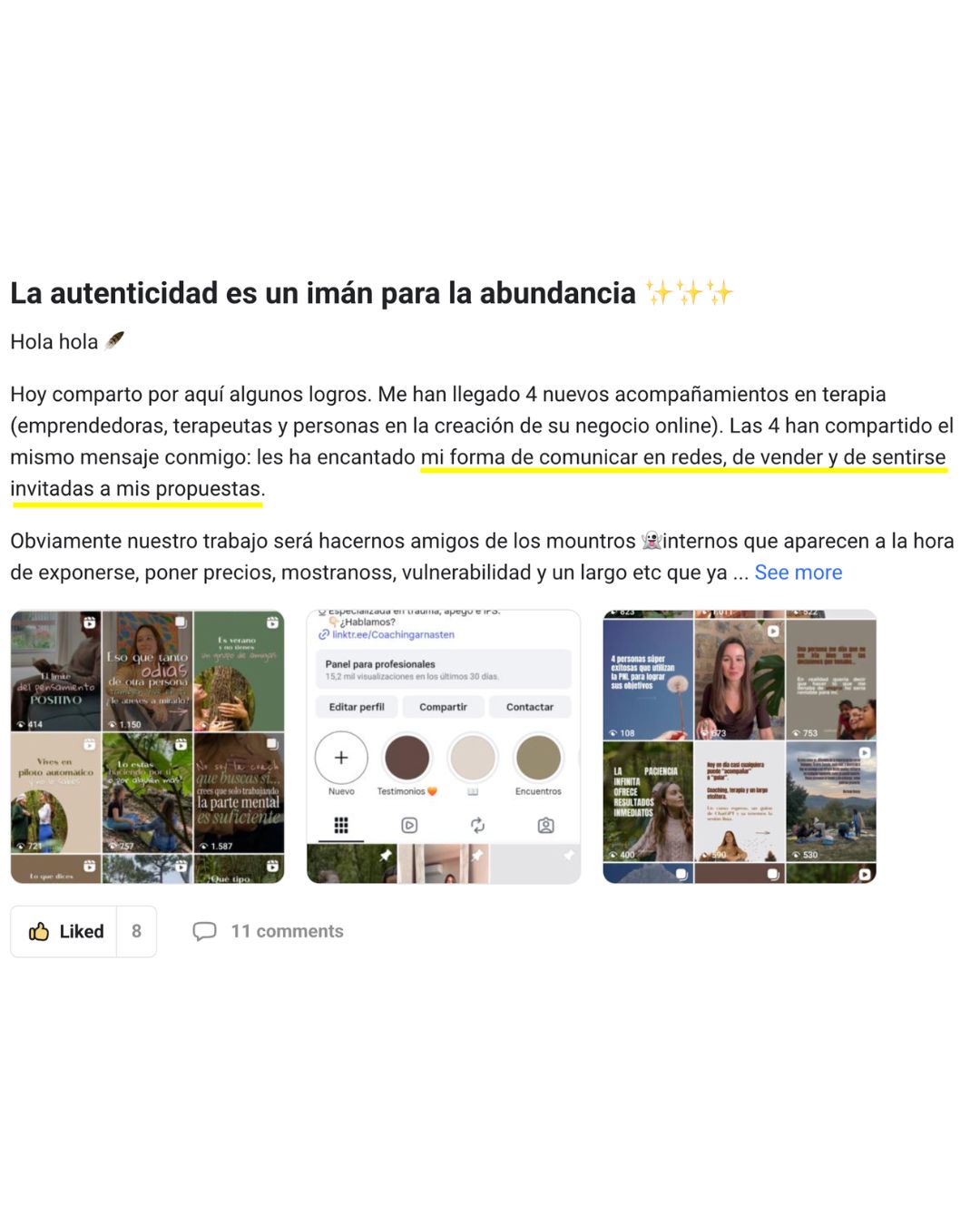 Testimonio de un miembro de Lumara