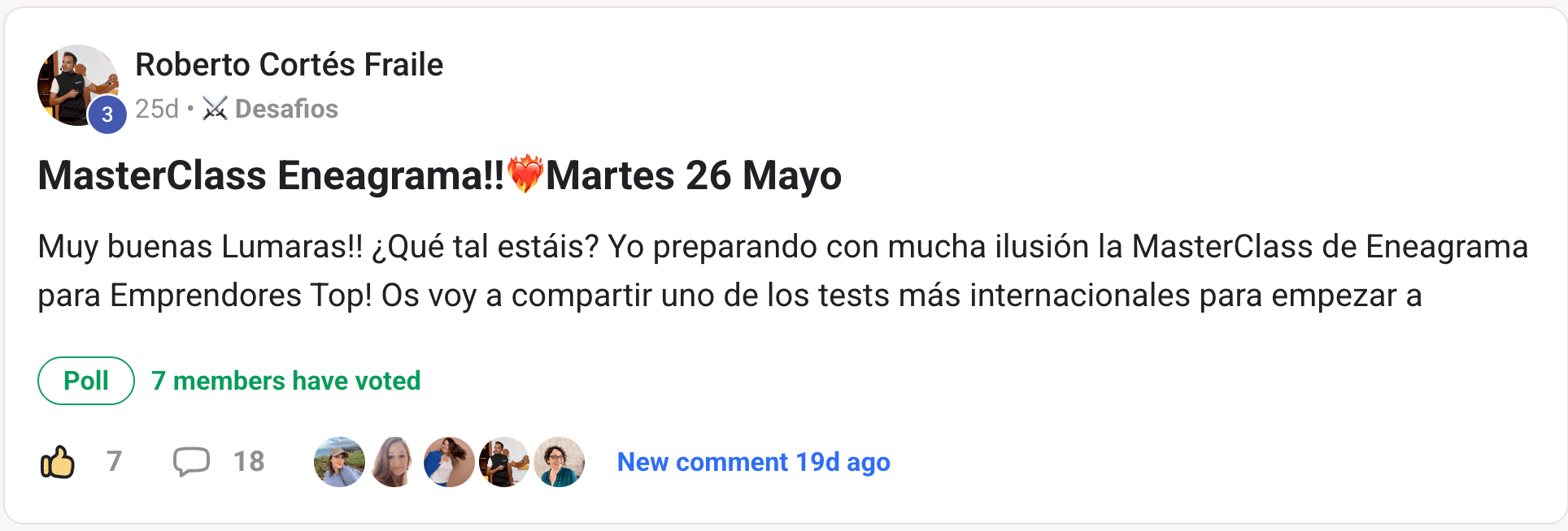 Testimonio de un miembro de Lumara